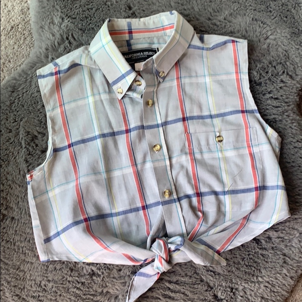 Vintage Plaid Crop top